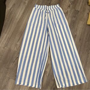 Vici striped wide leg pants